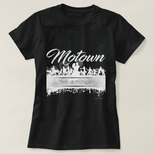 Motown Sound Detroit Michigan Distress .p T-shirt (Design voorkant)