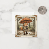 Motregen & Verrukkingen: Betoverende vossenregen Notitiekaartje (Voorkant / Achterkant in situ)