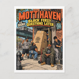 Mott Haven Blok Eerst Briefkaart