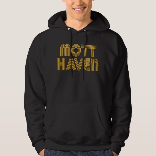 MOTT HAVEN Bronx NY Retro 2 Hoodie (Voorkant)