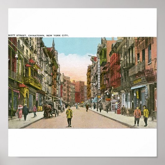 Mott Street, CHINATOWN, New York City () Poster (Voorkant)
