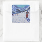 Mottaret Vierkante Sticker (Tas)