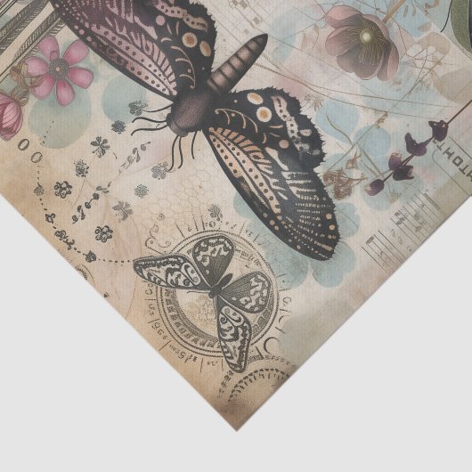 MOTTEN EN VLINDERS ONTKOPPELEN TISSUEPAPIER (Detail)