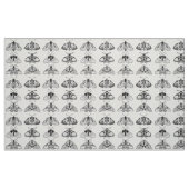 Motten in grijs, zwart en wit stof (Fat Quarter)