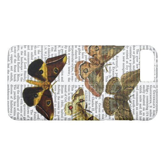 Motten Plaat 4 Case-Mate iPhone Case (Achterkant (Horizontaal))