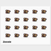 Mottenherfst Vierkante Sticker (Vel)