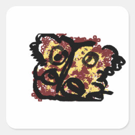 Mottenherfst Vierkante Sticker