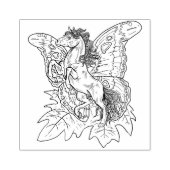 mottenscharnierend Fairy Horse Rubberstempel (Afrduk)