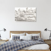 Mottistone Hall Isle of Wight UK 2008 Canvas Afdruk (Insitu (Slaapkamer))
