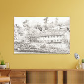 Mottistone Hall Isle of Wight UK 2008 Canvas Afdruk (Insitu (Woonkamer))