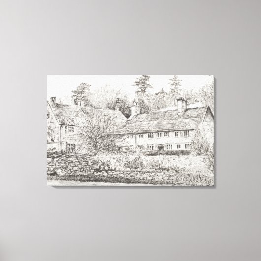 Mottistone Hall Isle of Wight UK 2008 Canvas Afdruk (Voorkant)