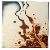 Mottled Marked Earth Tone Wall Decor Abstracte Cer Tegeltje (Voorkant)