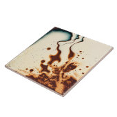 Mottled Marked Earth Tone Wall Decor Abstracte Cer Tegeltje (Zijkant)