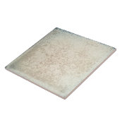 Mottled Marked Earth Tone Wall Decor Art Nouveau Tegeltje (Zijkant)