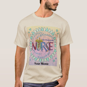 Motto custom orthopedisch verpleegster t-shirt