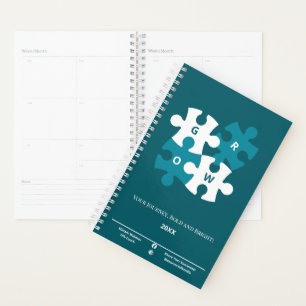 Motto Jaar Sociale Scan Blauwgroen Levenscoach Planner
