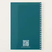 Motto Jaar Sociale Scan Blauwgroen Levenscoach Planner (Achterkant)