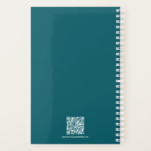 Motto Jaar Sociale Scan Blauwgroen Levenscoach Planner (Achterkant)