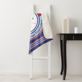 Motto monogram Nautical Logo Anchor Wheel Sherpa Deken (In situ)