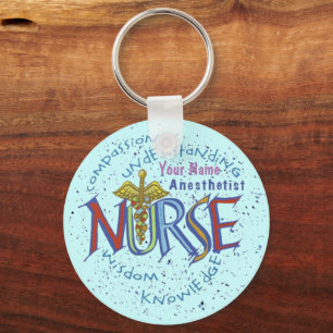Motto Nurse Anesthetist Sleutelhanger
