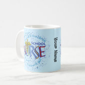 Motto Schoolverpleegster Koffiemok (Voorkant links)