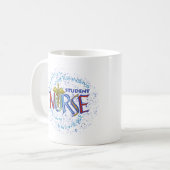 Motto Student Verpleegster Koffiemok (Voorkant links)
