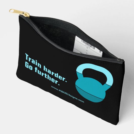 Motto Train Harder Go Further Electric-Blue Black Etui (Open)