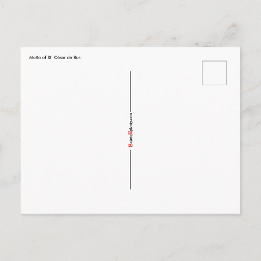 Motto van het Briefkaart St. César de Bus (SLE 001 (Achterkant)
