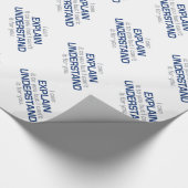 Motto van ingenieur - Wetenschapstype Cadeaupapier (Hoek)