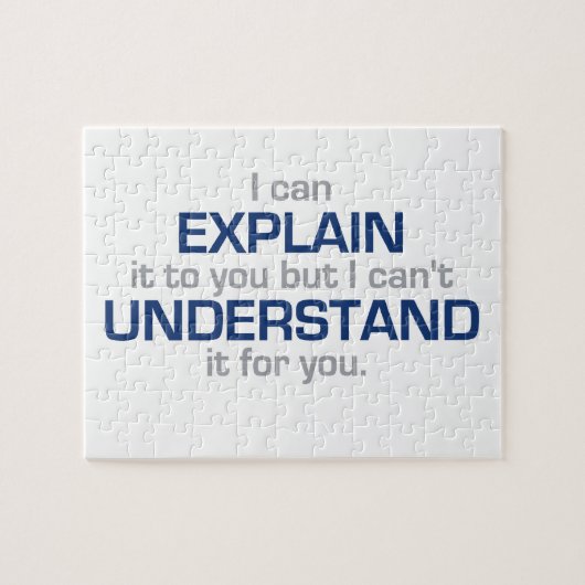 Motto van ingenieur - Wetenschapstype Legpuzzel (Horizontaal)