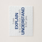 Motto van ingenieur - Wetenschapstype Legpuzzel (Verticaal)