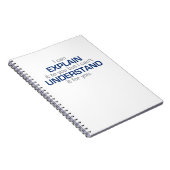 Motto van ingenieur - Wetenschapstype Notitieboek (Rechterzijde)