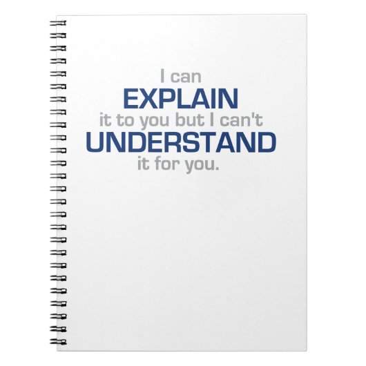 Motto van ingenieur - Wetenschapstype Notitieboek (Voorkant)