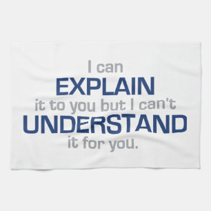 Motto van ingenieur - Wetenschapstype Theedoek