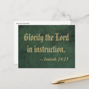 Motto van St. César de Bus (SLE 001) Briefkaart