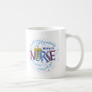 Motto Verloskundige Verpleegster Koffiemok