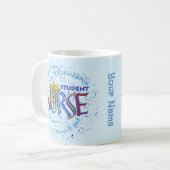 Motto Verpleegkundige Student Koffiemok (Voorkant links)