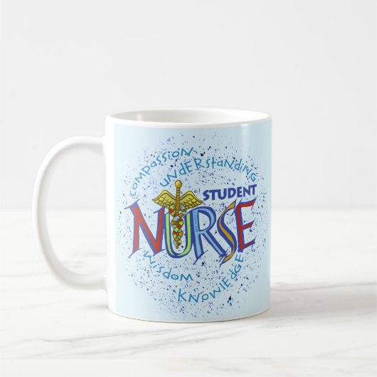 Motto Verpleegkundige Student Koffiemok (Links)