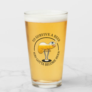Motto voor bierliefhebbers - Bier Glas
