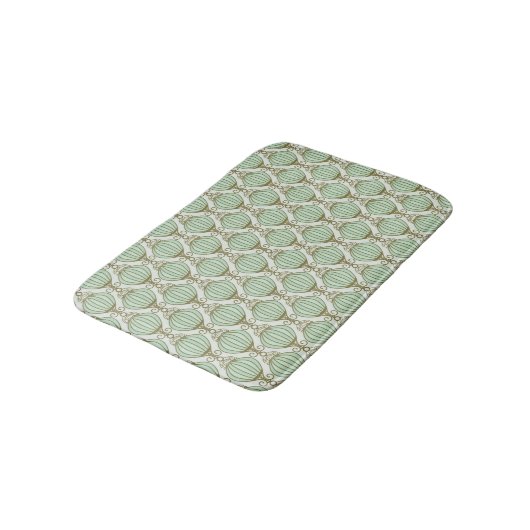 Motton Blue Pattern Badmat (Gekanteld)