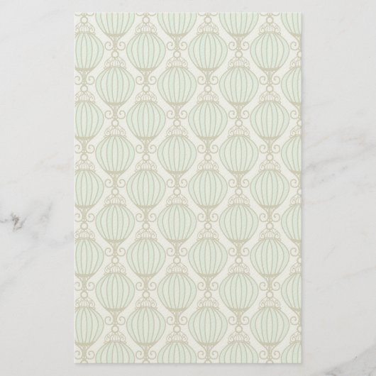 Motton Blue Pattern Briefpapier (Voorkant)