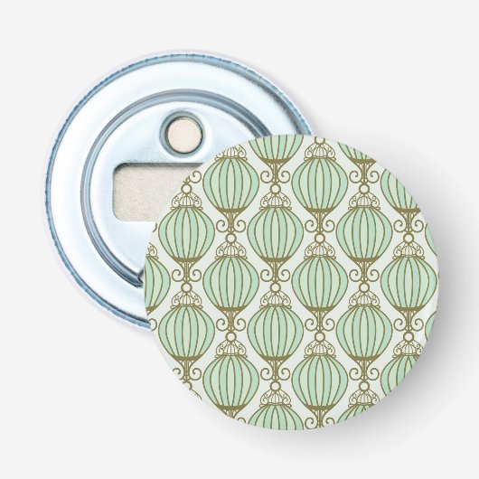 Motton Blue Pattern Button Flesopener (Voorkant)