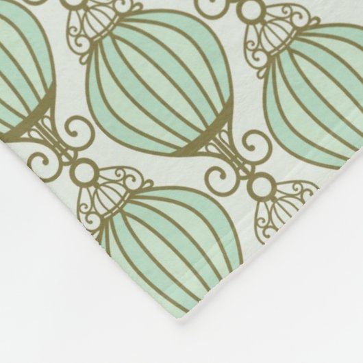 Motton Blue Pattern Fleece Deken (Hoek)