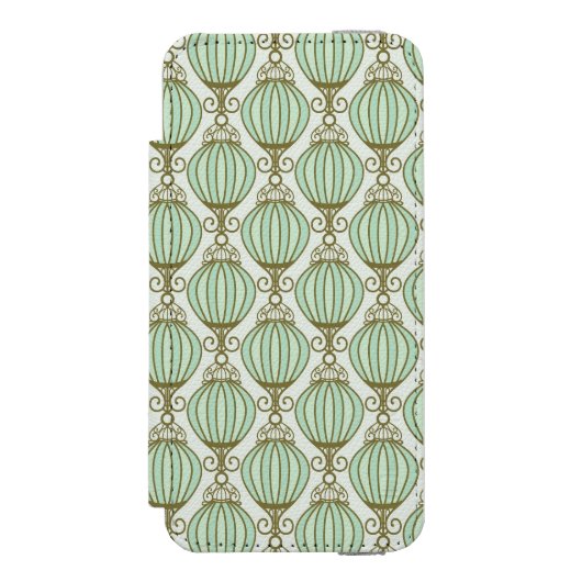 Motton Blue Pattern Incipio iPhone Portemonnee Hoesje (Voorkant Agenda)