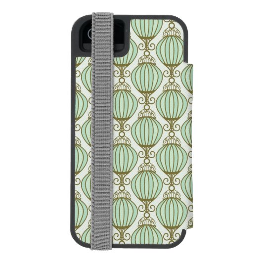 Motton Blue Pattern Incipio iPhone Portemonnee Hoesje (Agenda Achterkant)