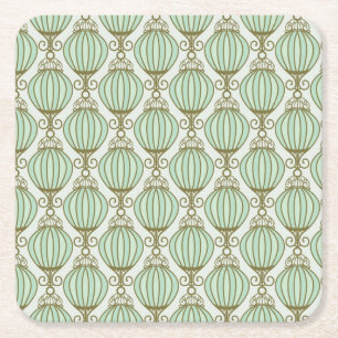 Motton Blue Pattern Kartonnen Onderzetters