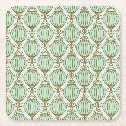 Motton Blue Pattern Kartonnen Onderzetters (Voorkant)