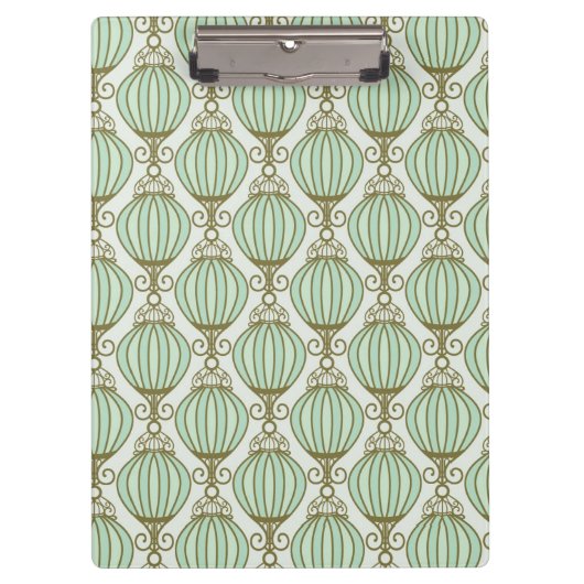 Motton Blue Pattern Klembord (Voorkant)