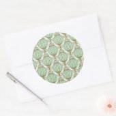 Motton Blue Pattern Ronde Sticker (Envelop)