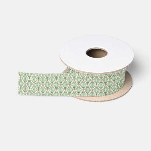 Motton Blue Pattern Satijnen Lint (Spoel)